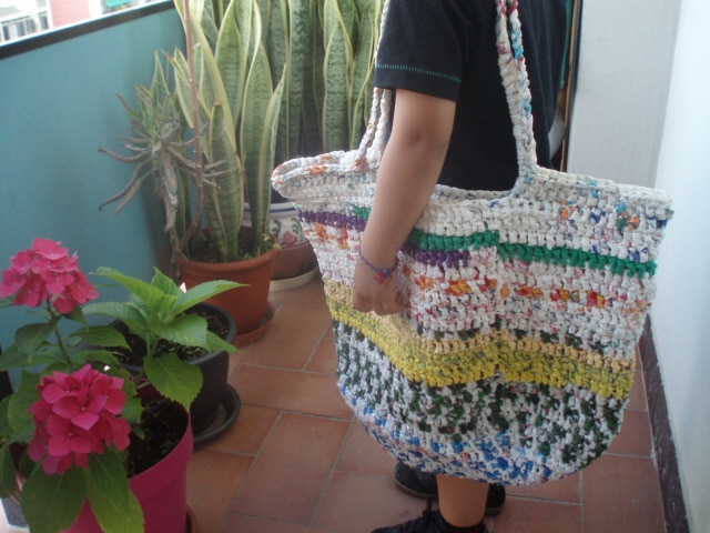 plarn tote bag upcycling tutorial